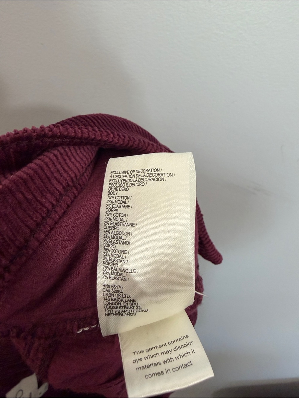 Pilcro ‘The Icon’ Corduroy Pants Size 30 - Picture 5 of 5